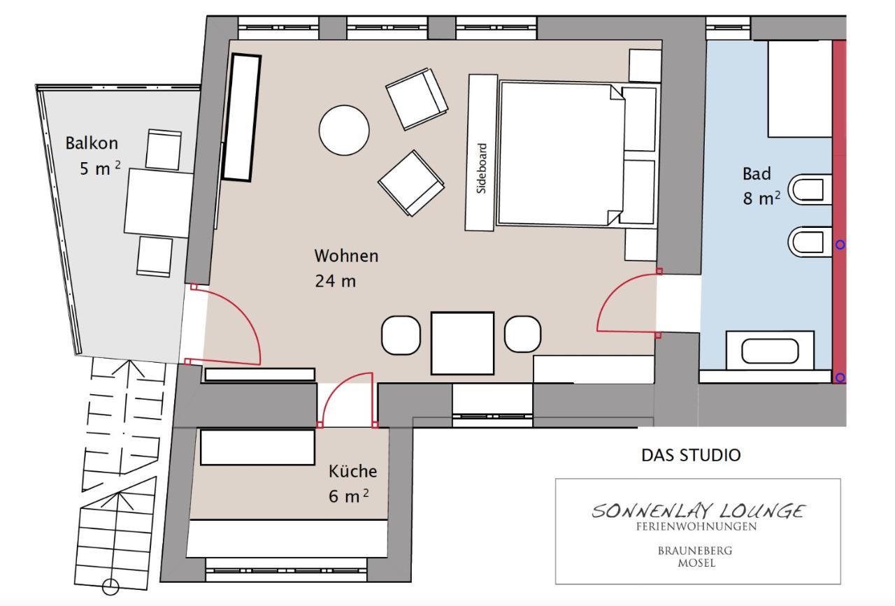 Sonnenlay Lounge - Studio&Ferienhaus Brauneberg Exterior foto